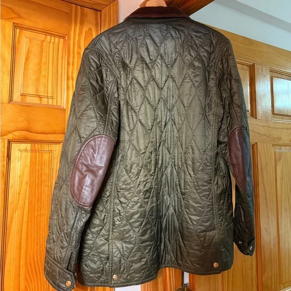 Burberry Men Green Quilted Jacket Medium - Picture 2 of 6